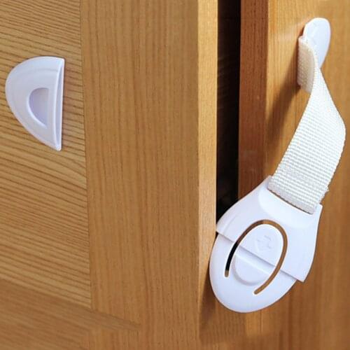 10pcs Drawer Door Cabinet Cupboard Safety Lock Care Plastic Straps Baby Protection Locks