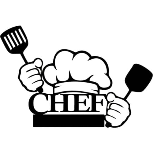 Acrylic Fashion Chef Wall Sticker Quote Wall Decal Stickers For Kitchen Room Decor Cooker Wallpaper Kitchen Accessories