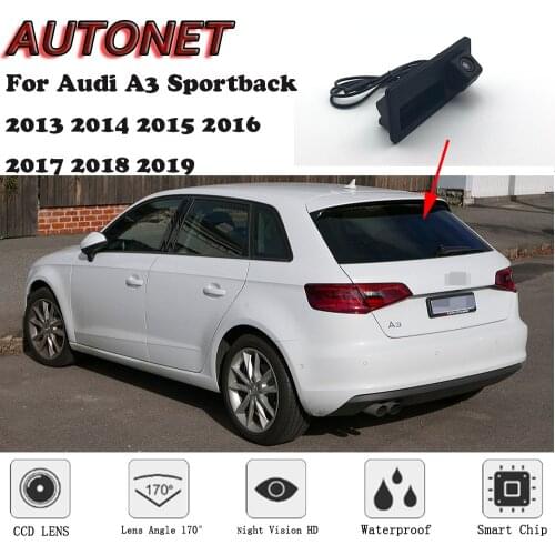 AUTONET Car Trunk Handle Camera For Audi A3 Sportback 2013 2014 2015 2016 2017 2018 2019 Night Visioin Backup Rear View camera