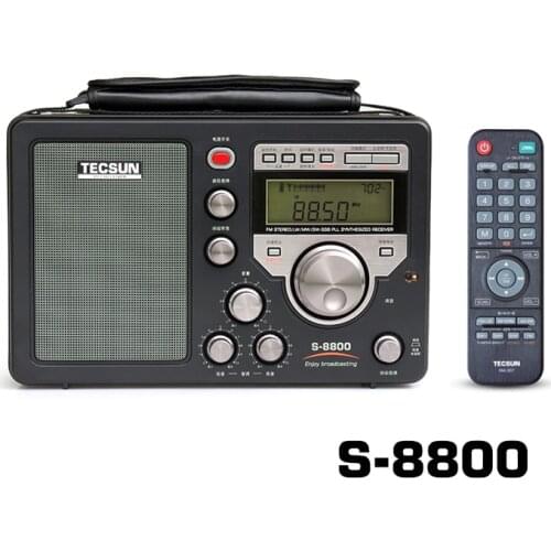 Free shipping Original TECSUN S-8800 PLL DSP AM/FM/LW/SW All band SSB Radio Receiver Stereo + Remote Control T1218