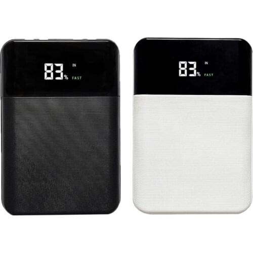 LCD Display 4x18650/18700/20700/21700 Battery Case Power Bank Shell External Box QC3.0 FAST Charge Powerbank Protector