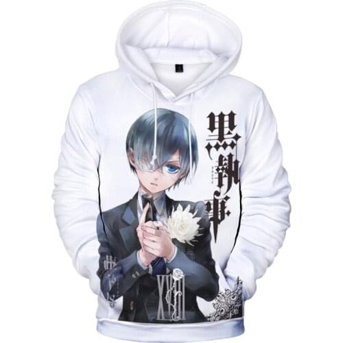 Black Butler 3D Printed Men/Women Winter Hoodie Sweatshirt Hoodies Plus Size 5XL Clothes