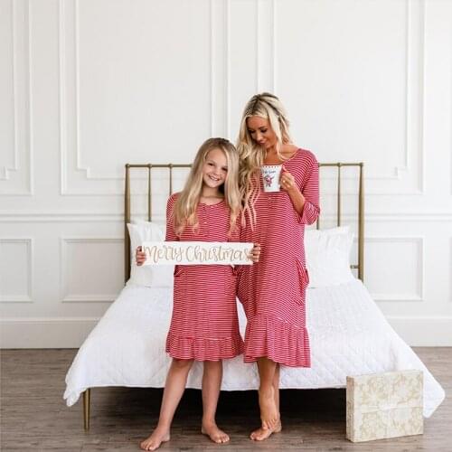 2020 TALLOLY hot sale British mid-sleeve pocket, ruffled hem, parent-child womens dress