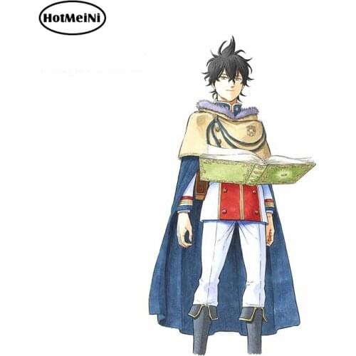 HotMeiNi 13cm x 6.9cm for Black Clover Yuno Grinbellor Personality Car Stickers Scratch-Proof Decal Cartoon Anime Decoration