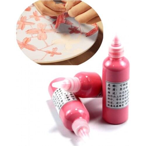 100ML Pottery Art Tearable Glue Ceramic Tools Glazing Auxiliary Materials DIY Clay Printing Hollow Out Quick-drying Glue Glaze