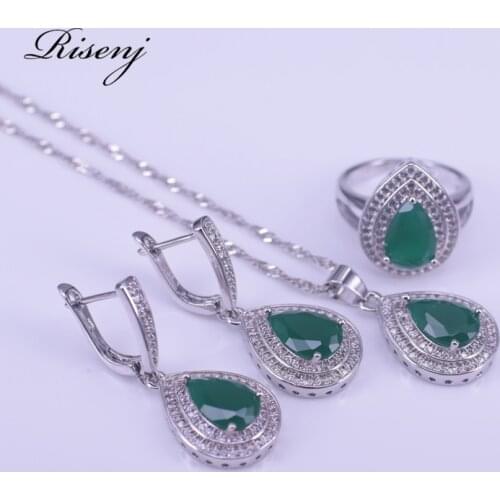 Malay Jade 925 silver jewelry set for women earrings ring necklace set 925 sterling silver costume jewelry set bridal jewelry