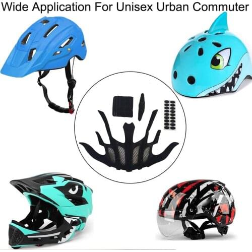 Helmet Padding Kit Bicycle Replacement Universal Foam Pads Set For Bike Motorcycle Cycling Helmet Foam Pads