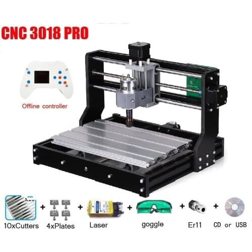 CNC 3018 PRO Mini Laser Engraver for Wood PVC Metal CNC Router Machine CNC3018 Offline GRBL ER11 Hobby DIY Engraving Machine
