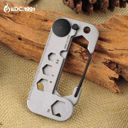 New EDC Gear Multi Tool Pocket Outdoor Camping Survival Kit Wrench Opener Portable Tool Screwdriver Keychain Key Hanging
