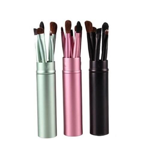 5 pcs/Set Makeup Brushes Kit Foundation Eyeshadow Eyebrow Eyeliner Lip Concealer Brush Beauty Make Up Brush Tools Accessories