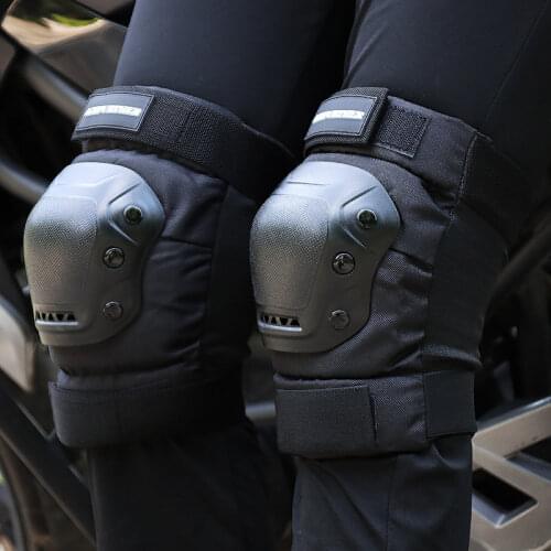 ACEFurther Four Piece Knee Elbow Protector Riding Elbow Armor Motorcycle Knee Pads Equipment Shatter-Resistant Leggings skiing