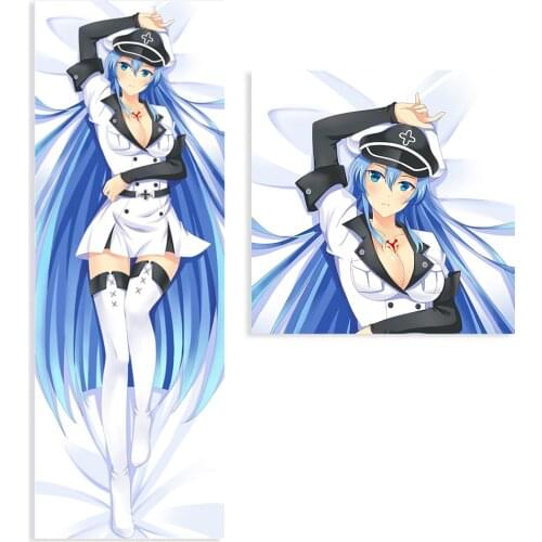 Anime Akame Ga KILL Long Pillow Case Cosplay Esdese Cushion Cover Hugging Body Peach Skin Pillowcase fashion Printed Pillowcase