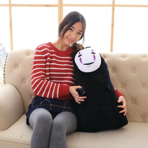 1 Pcs 40/60CM Studio Ghibli Spirited Away Kaonashi No Face Faceless Cosplay Plush Toys