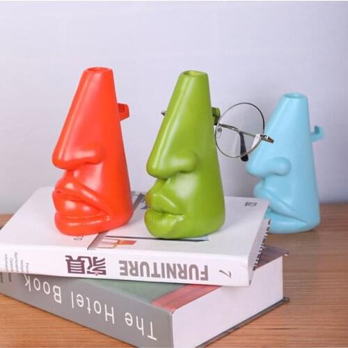 Resin Glasses Holder Vase Decoration Home Decoration Accessories Living Room Office Figure Statue Floral Bracket Crafts Vases