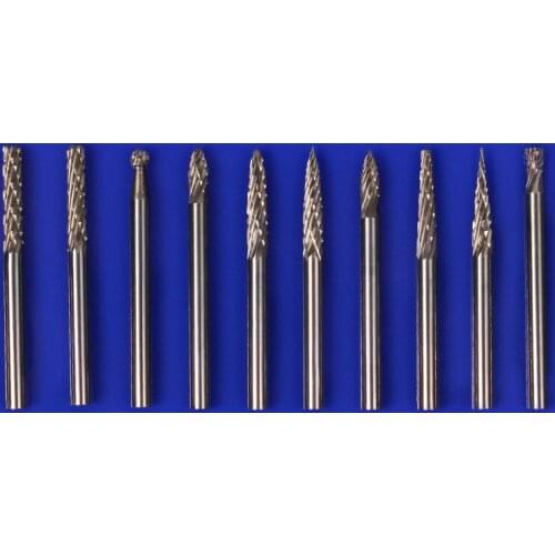 Sharp tungsten carbide rotating file Grinding head of electric grinding sculpture Woodworking cutter 3 mm set combination