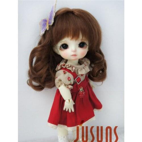 D20313 1/8 BJD mohair wig pretty curly doll hair Princess Long curly Wigs 5-6 inch doll accessories