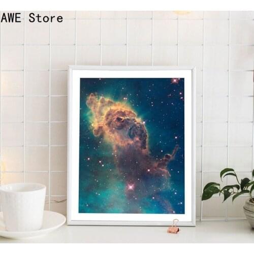 Universe Art Galaxy Poster Nebula Prints Hubble Telescope Space Canvas Painting Science Wall Art Picture Living Room Home Decor