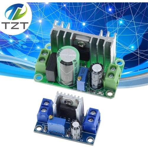 LM317T DC-DC Adjustable Converter Buck Step Down Circuit Board Module Linear Regulator Power Supply with rectifier filter