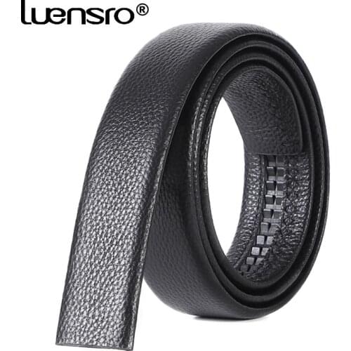 Belts For Men Genuine Leather Cowskin Black Belt Automatic Buckle Belt Body High Quality Business Male Mens Belts
