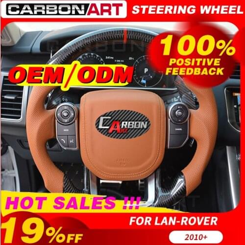 Carbon fiber steering wheel for Land rover for range rover sport for discovery for Evoque land 2013 2015 2018 customized design