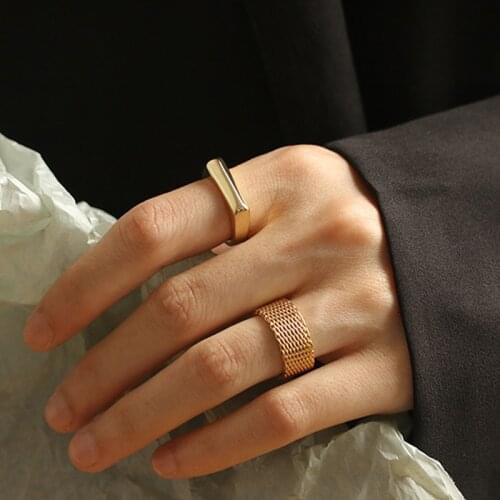 2021 Trend Punk Exquisite Girl Jewelry European And American Brass Simple Gift Ring Female Does Not Fade