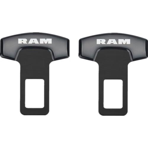 2PCS Car Belt Buckles Safty Belt Alarm Canceler Stopper for Dodge Ram 1500 2500 3500 accessories car styling