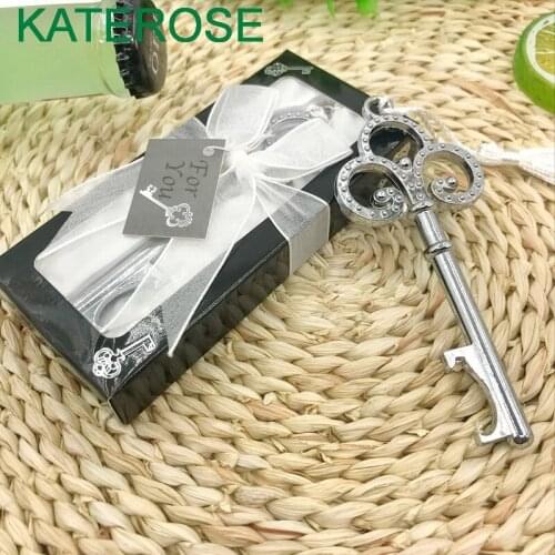 8PCS Key To My Heart Key Design Bottle Opener Wedding Favors Bridal Shower Party Giveaways Gift For Guest