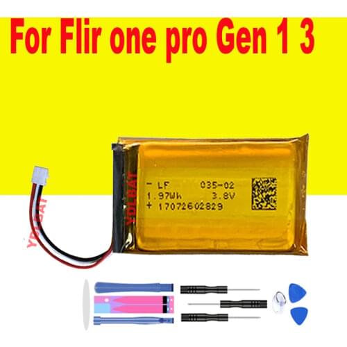3.7V 520mAh Battery for Flir one pro Gen 1 3 Thermal Imaging Camera Batteries