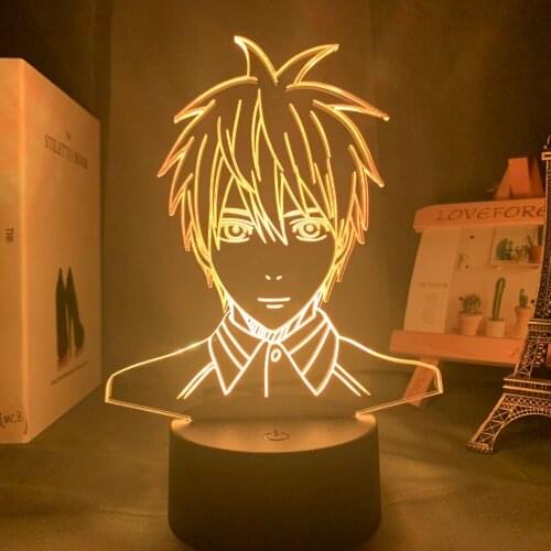 Anime Kurokos Basketball Kuroko Tetsuya Figure Desk Lamp Led Night Light for Kids Child Boy Bedroom Decor Manga Basketball Gift