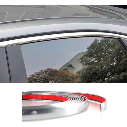 Car Bumper Strip Scratch resistant Chrome-plated ABS Moulding Portable