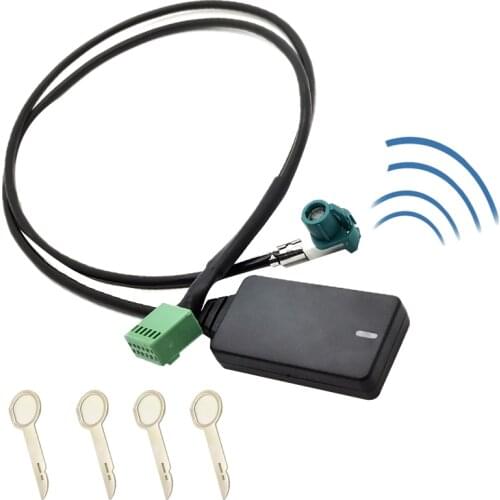 NEW-12 Pin 12V Car Wireless AUX Bluetooth 5.0 Adapter Hands Free Auto Bluetooth Car Kit Audio Cable for Audi A3 A4 B8 B6 A6 C6 B