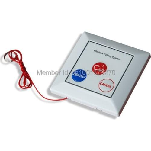 Wireless emergency calling button with rope,wireless calling system ,wireless call button,waiter call