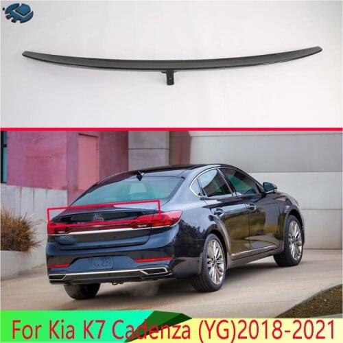 For Kia K7 Cadenza (YG)2018-2021 Carbon Fiber Style Side Rear Window Spoiler Cover Trim Molding Garnish Bezel Styling