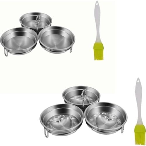 Stainless Steel DIY Egg Shaper Mold Non-Stick Egg Poacher Egg Cooker Kitchen Frying Cooking Tool