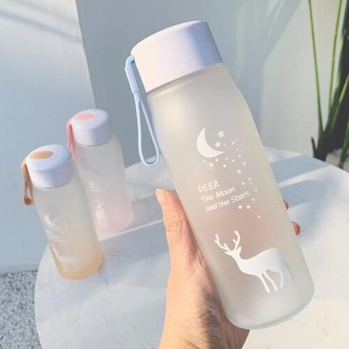 Water Bottle Leak Proof For Girl Biking Travel Portable Water Bottles Plastic