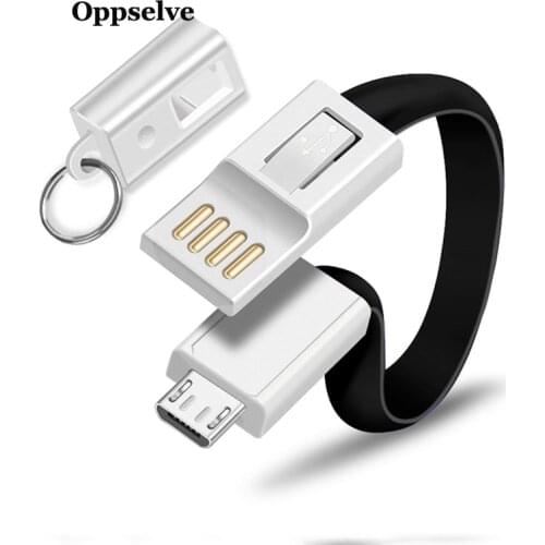 Micro USB Cable For Xiaomi Redmi Note 5 Pro 4 Reversible Micro USB Charger Data Cable For Samsung S7 Mobile Phone KeyChain Cord