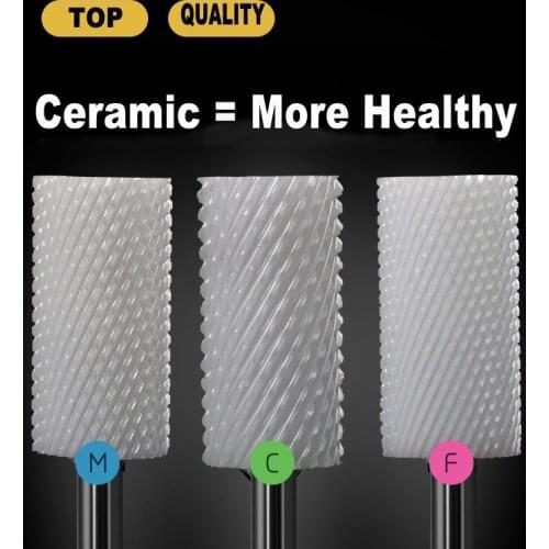 2016 New Ceramic Nail Bit and Buffer 3pcs HUHAO carbide end mill Salon Tools Top Quality grinding head