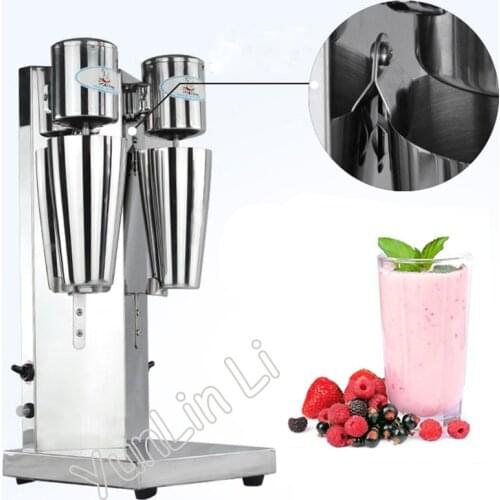 Commercial Milk Tea Mixer Double Head Milkshake Machine Drink Mixer Blender Milk Shaker Milk Bubble Mixing Machine 220-240v 180w