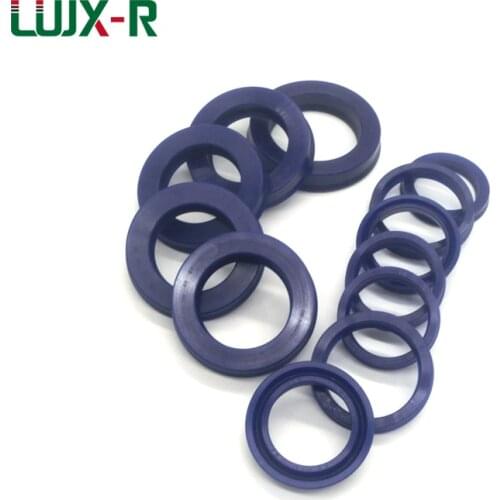 LUJX-R UN Seal Ring 14x20x6/14x22x4/15x22x8-19x34x8mm U Cup Ring For Cylinder Rod Pneumatic Ring Polyurethane Piston Rod Gasket
