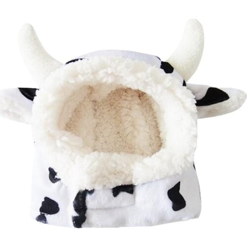 Cute Cow Design Pet Dog Cat Hat Free Shipping Small Puppy Supplies
