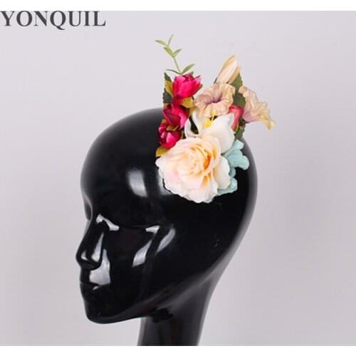 New Style Fashion Fabric Flower Hair Clip girls Hair Accessories Women Floralr Headwear Corsage Brooch Pins Wedding Party Gift