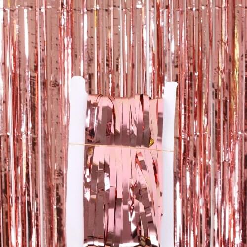P003A Glitter rose Gold red blue silver shinny Curtain Birthday Wedding Decoration Adult Anniversary Party Backdrop Curtain