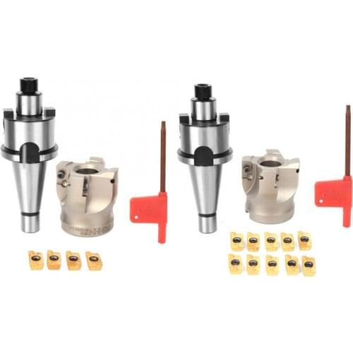 MT2-FMB27 Collet Chuck Holder + BAP400R-50-22-4T CNC Face Milling Cutter + 1604APMT Milling Inserts
