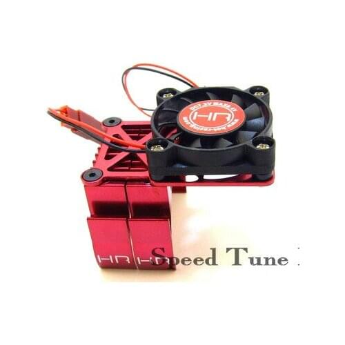 Motor purple colored heat sink with cooling fan can be adjust to fit Traxxas Slash, Stampede, Rustler, and Bandit