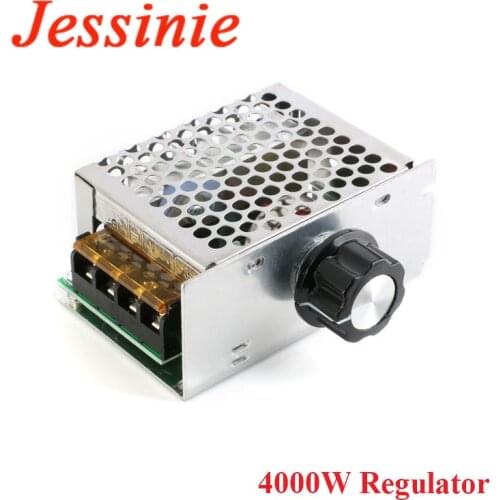 AC 4000W 220V SCR Voltage Regulator Adjust Motor Dimmer Speed Control Thermostat Electric DIY Kit High Power