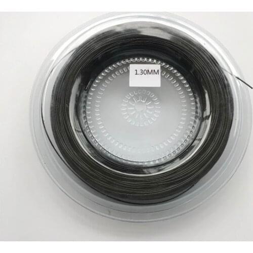 Powerti Tennis Racket String 1.30mm Elastic Polyester Hard Wire 200m Reels Tennis Trainer Line Hard Wire Tennis Accessories Men