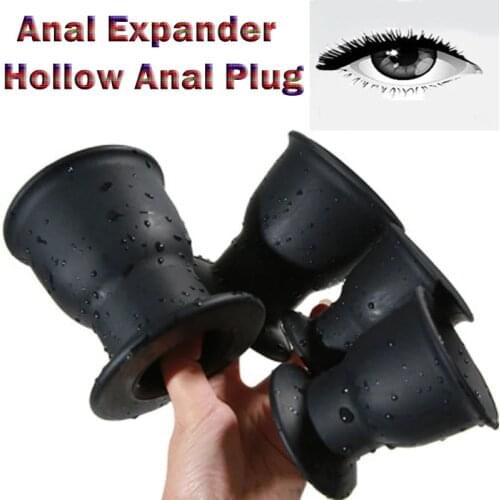 Silicone Hollow Anal Plug Sex Toys For Adult Anal Large Butt Plug Huge Prostate Massager Anal Expander Speculum Anal Sex Toys