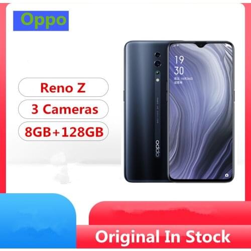 Oppo Reno Z Smart Phone Helio P90 Android 9.0 6.4" AMOLED Full Screen 48.0+32.0MP+5.0MP Screen Fingerprint Face ID VOOC 3.0