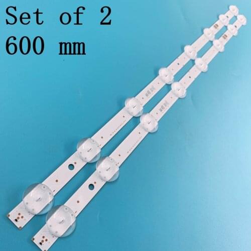 2 PCS 8LEDs 600mm LED backlight strip for LG 32LJ510U HC320DXN-ABSL1-A142 SSC_32LJ61_HD S SSC_32LJ61_HD_8LED