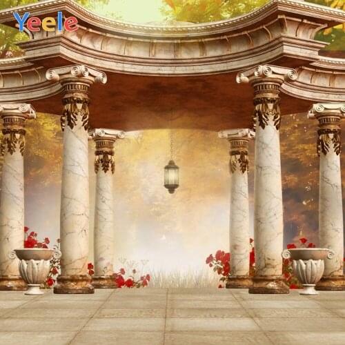 Pavilion Pillar Forest Dreamy Photography Backdrops Vinyl Baby Photographic Background For Photo Studio Photophone Photozone